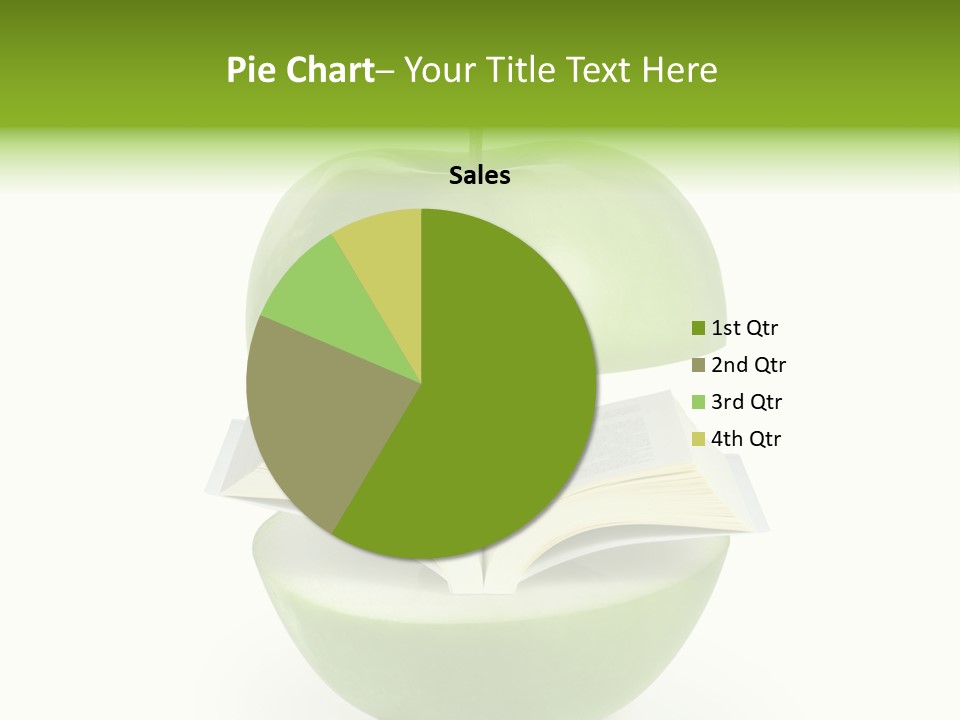 A Book In An Apple PowerPoint Template