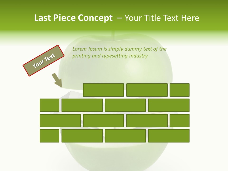 A Book In An Apple PowerPoint Template