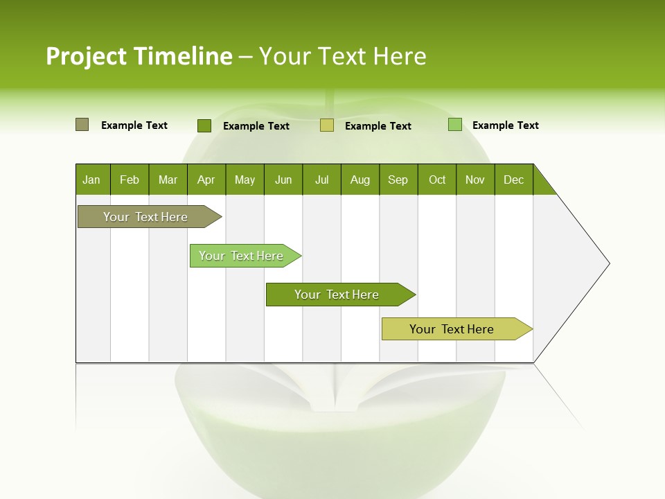 A Book In An Apple PowerPoint Template