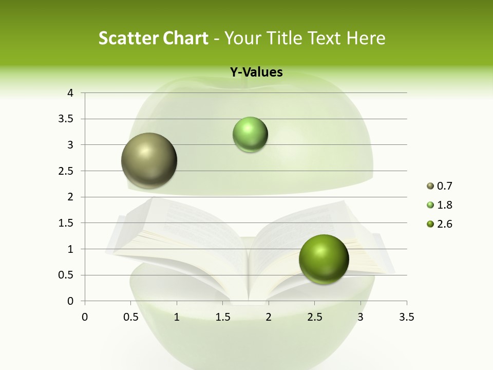 A Book In An Apple PowerPoint Template