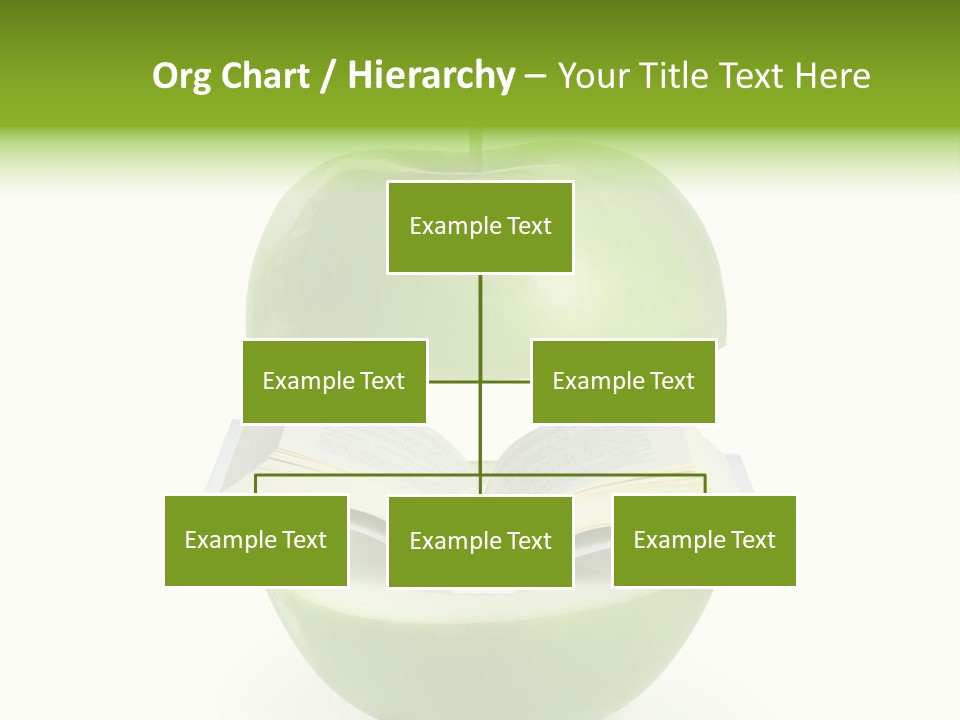 A Book In An Apple PowerPoint Template