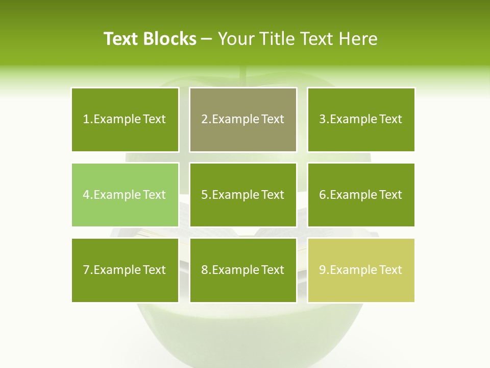 A Book In An Apple PowerPoint Template