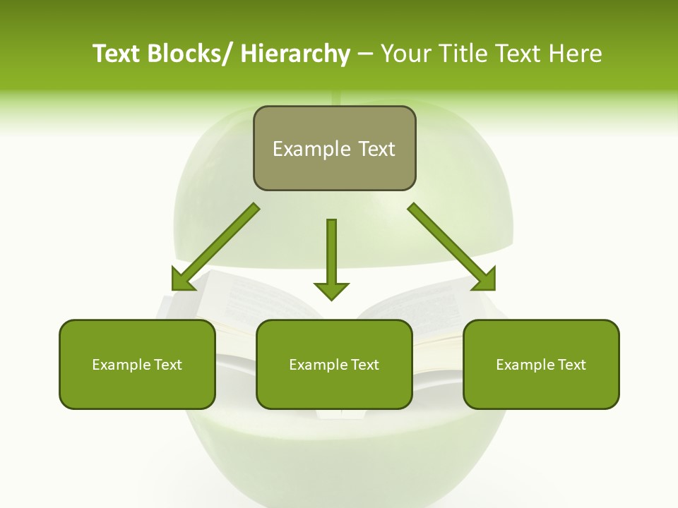 A Book In An Apple PowerPoint Template
