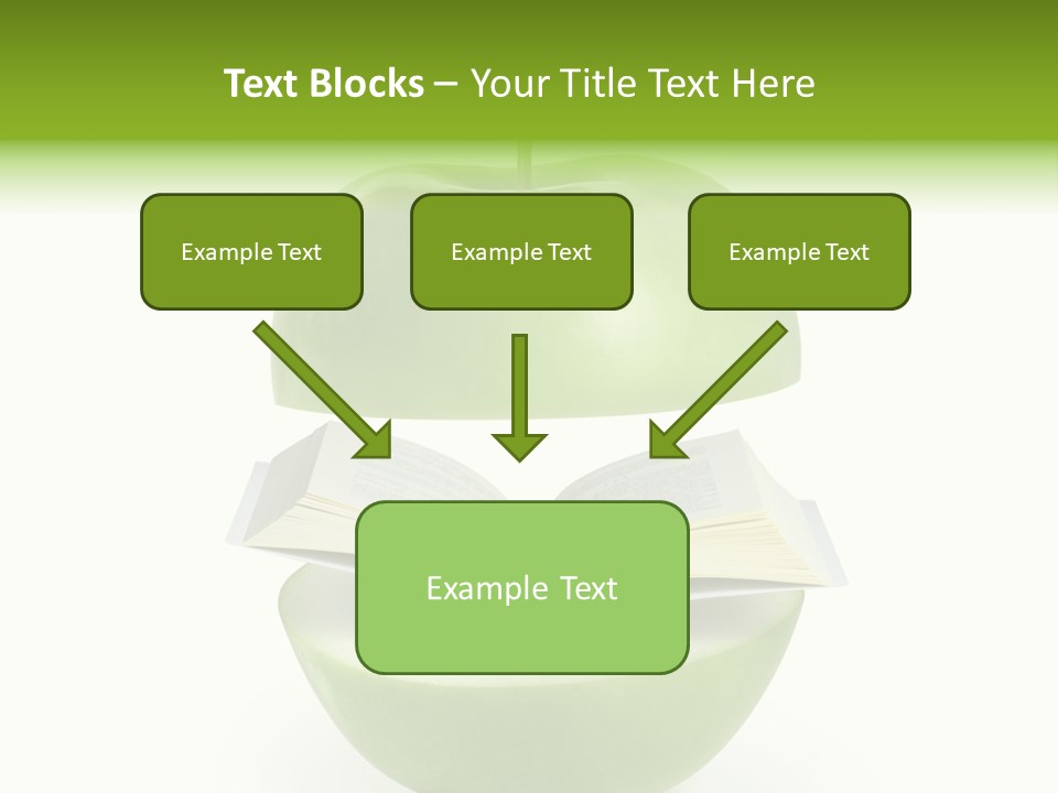 A Book In An Apple PowerPoint Template