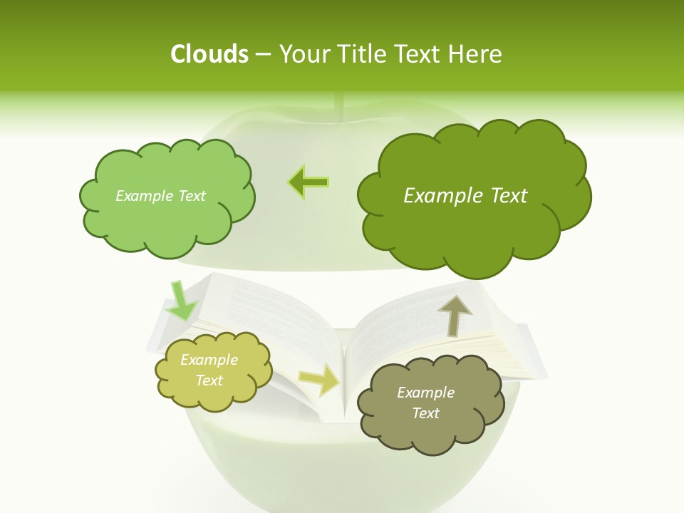 A Book In An Apple PowerPoint Template