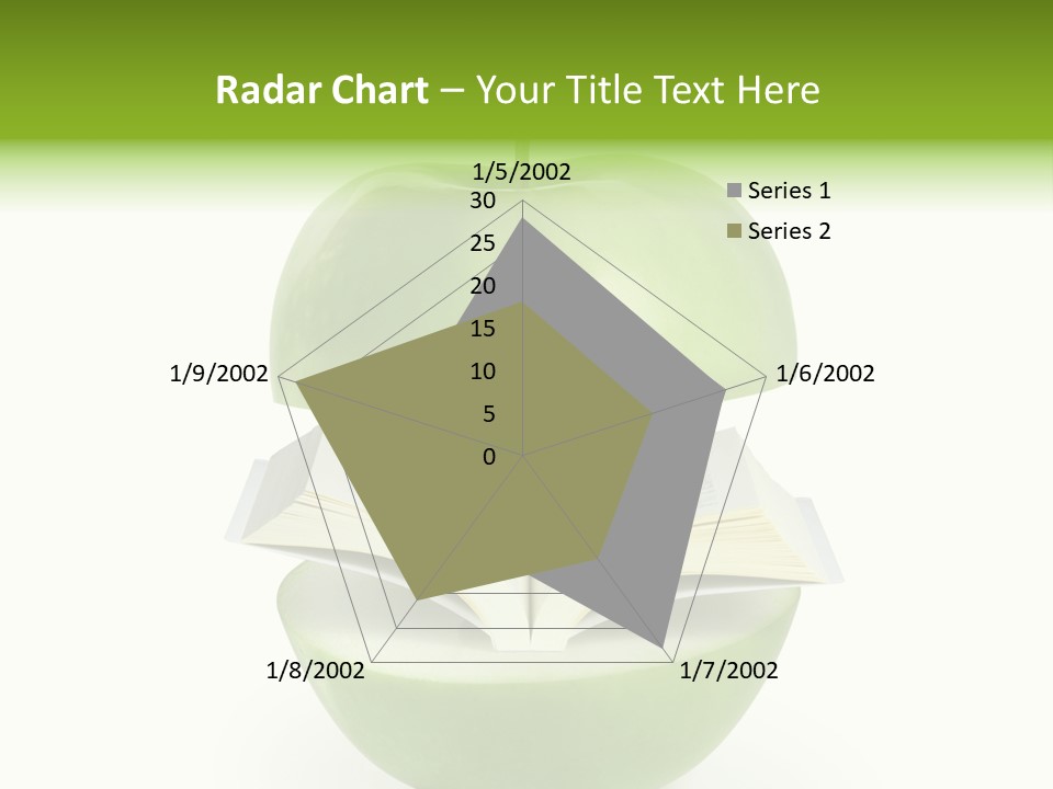A Book In An Apple PowerPoint Template