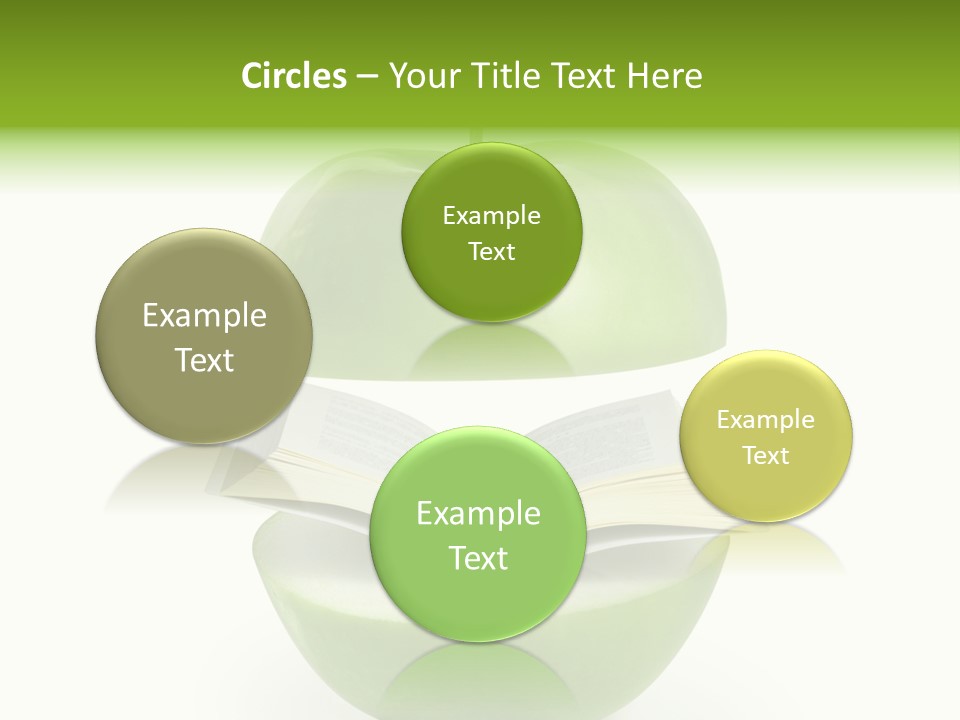 A Book In An Apple PowerPoint Template