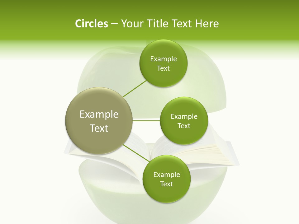 A Book In An Apple PowerPoint Template