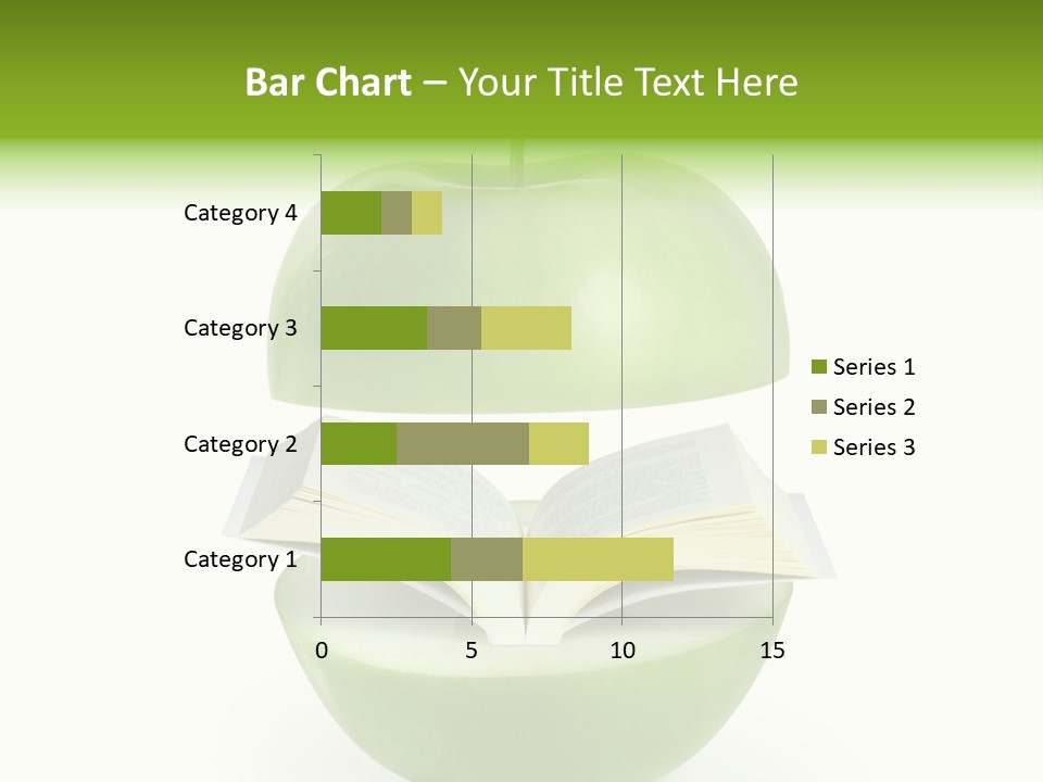 A Book In An Apple PowerPoint Template