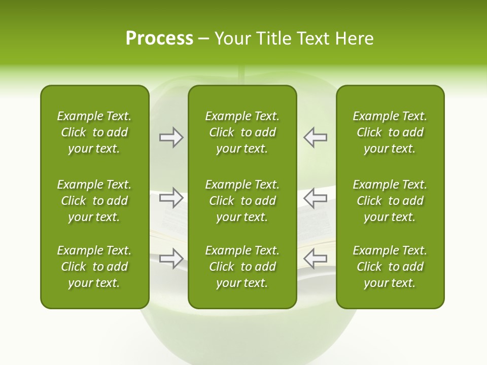 A Book In An Apple PowerPoint Template