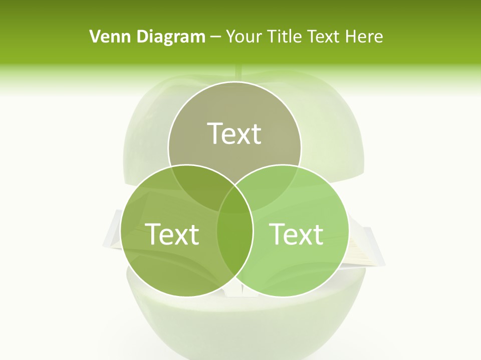 A Book In An Apple PowerPoint Template