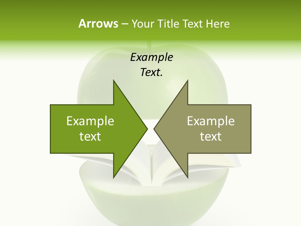 A Book In An Apple PowerPoint Template