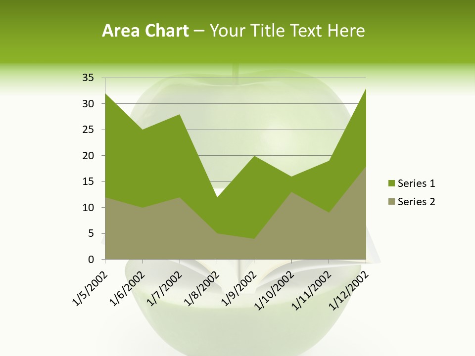 A Book In An Apple PowerPoint Template