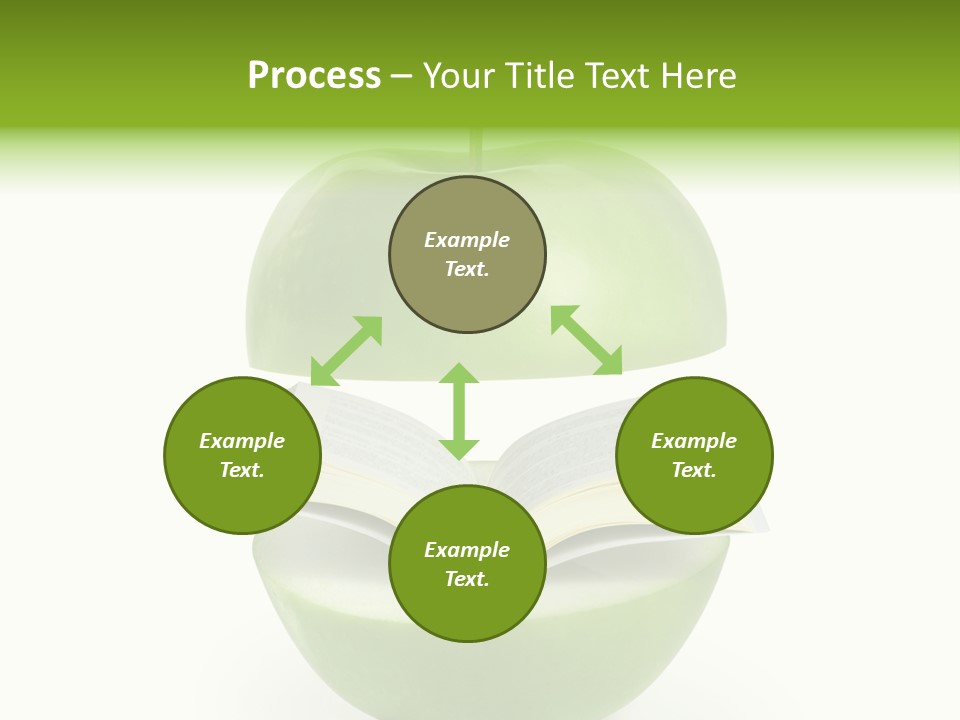 A Book In An Apple PowerPoint Template