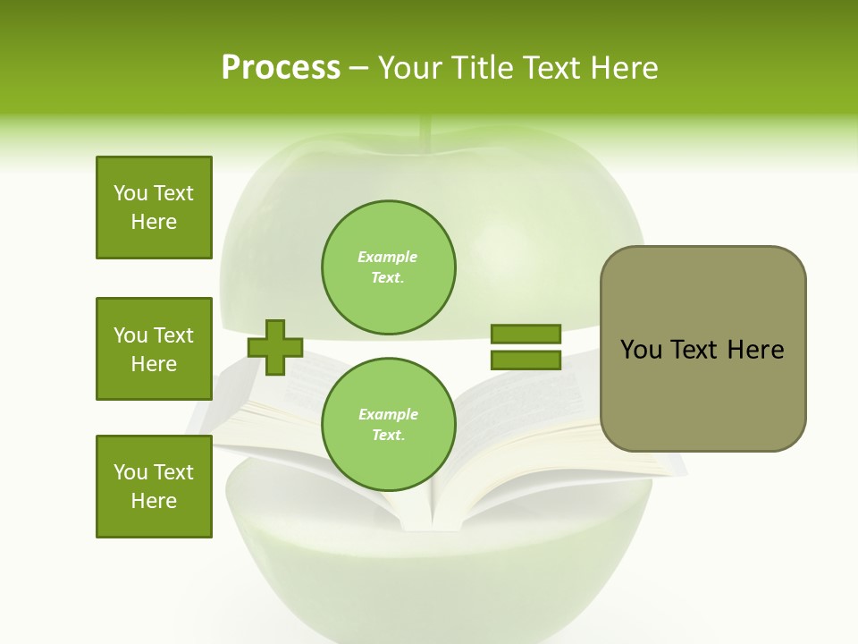 A Book In An Apple PowerPoint Template