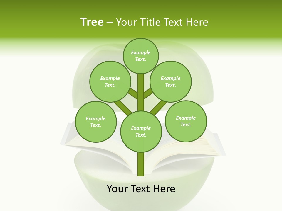 A Book In An Apple PowerPoint Template