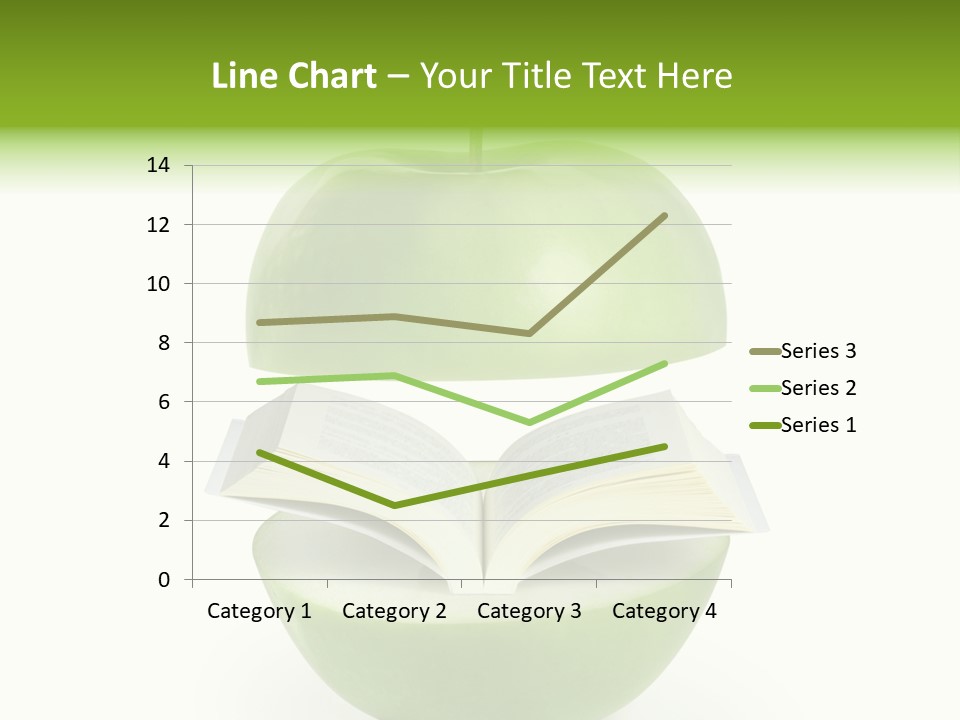 A Book In An Apple PowerPoint Template
