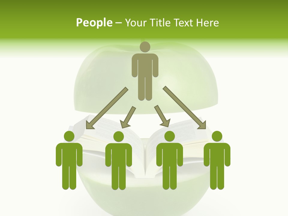 A Book In An Apple PowerPoint Template