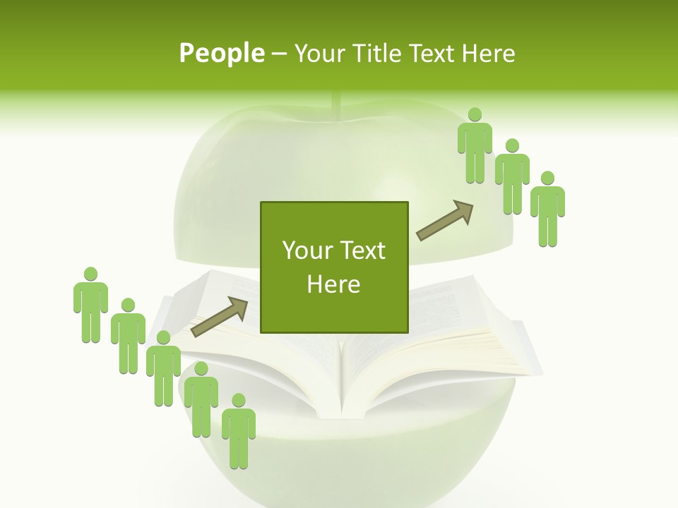 A Book In An Apple PowerPoint Template