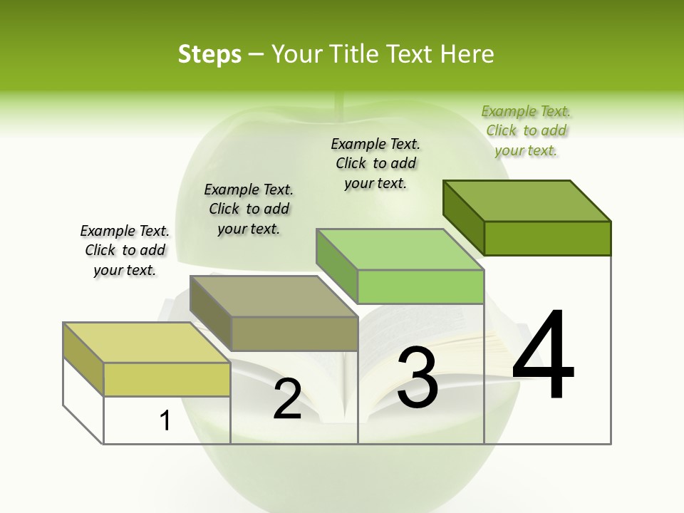 A Book In An Apple PowerPoint Template