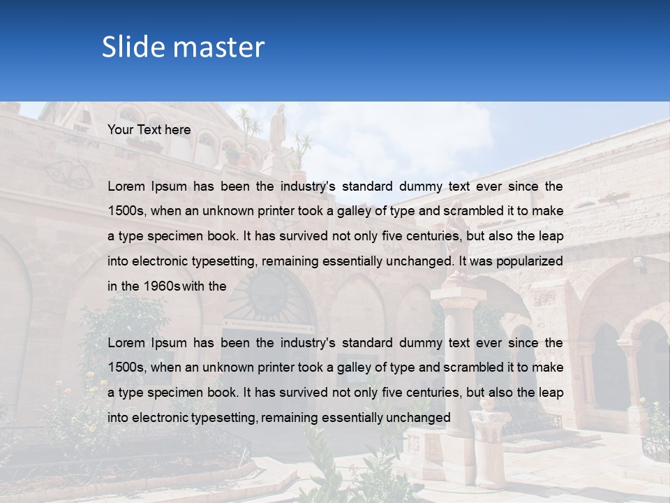 Temple In Bethlehem PowerPoint Template