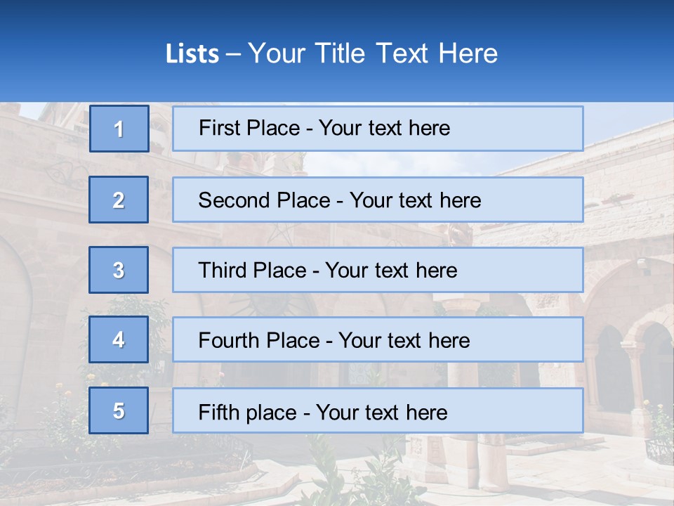 Temple In Bethlehem PowerPoint Template