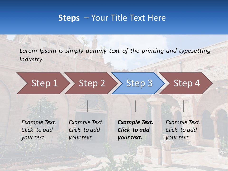 Temple In Bethlehem PowerPoint Template