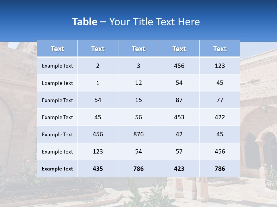 Temple In Bethlehem PowerPoint Template