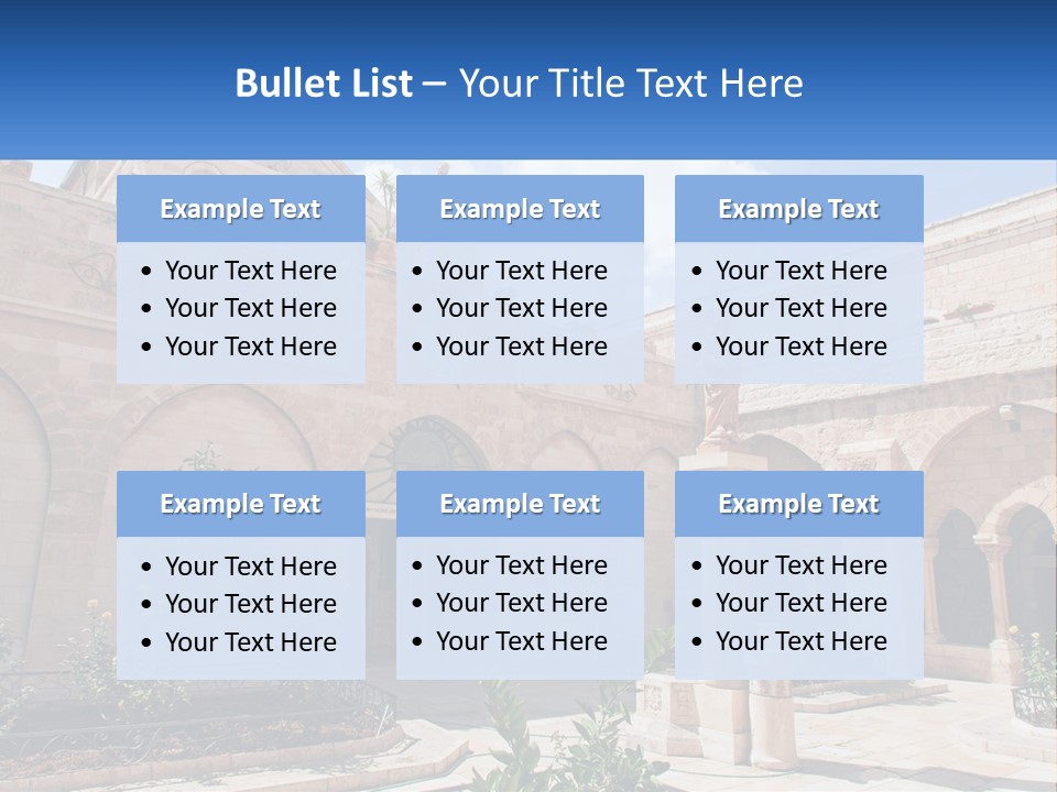 Temple In Bethlehem PowerPoint Template