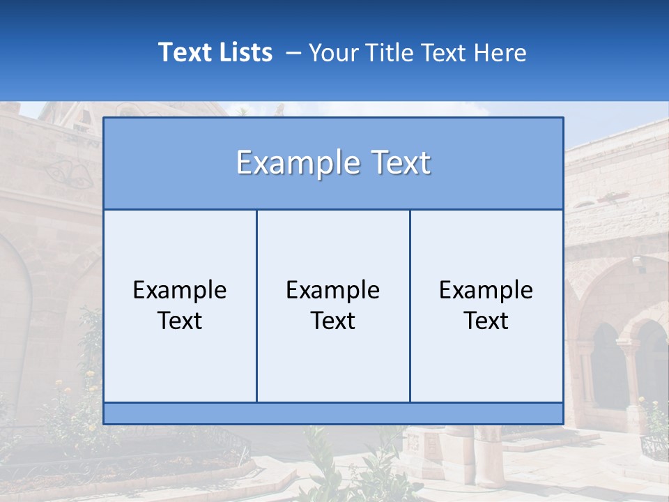 Temple In Bethlehem PowerPoint Template