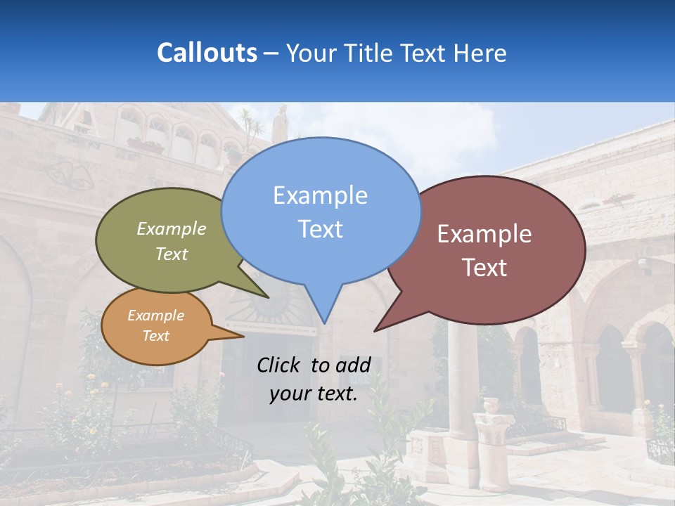 Temple In Bethlehem PowerPoint Template