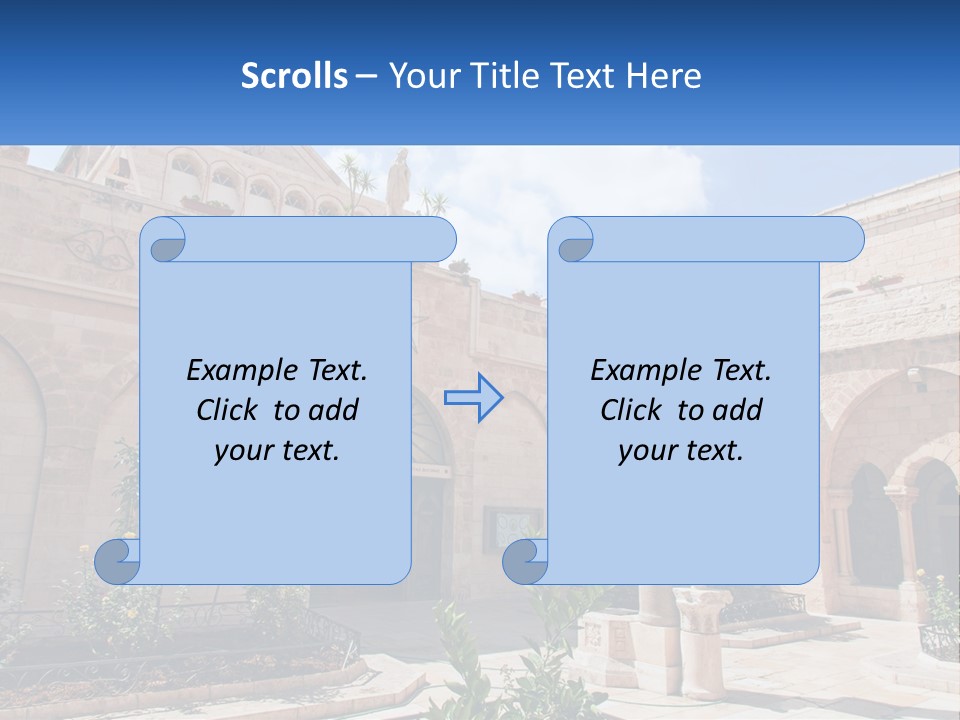 Temple In Bethlehem PowerPoint Template