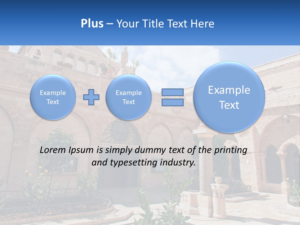 Temple In Bethlehem PowerPoint Template