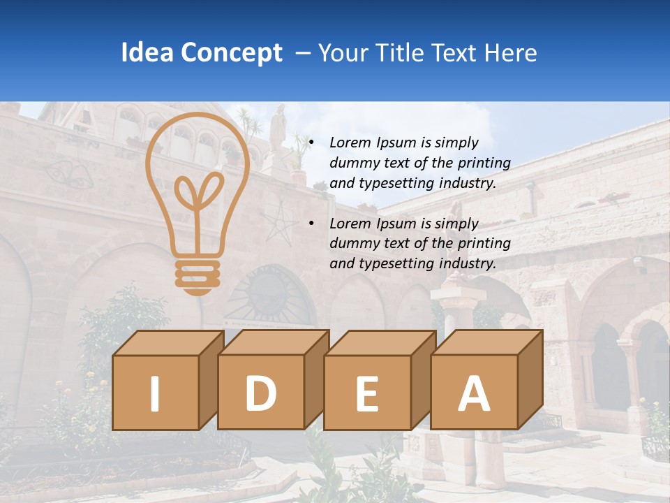 Temple In Bethlehem PowerPoint Template