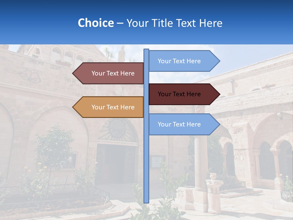 Temple In Bethlehem PowerPoint Template