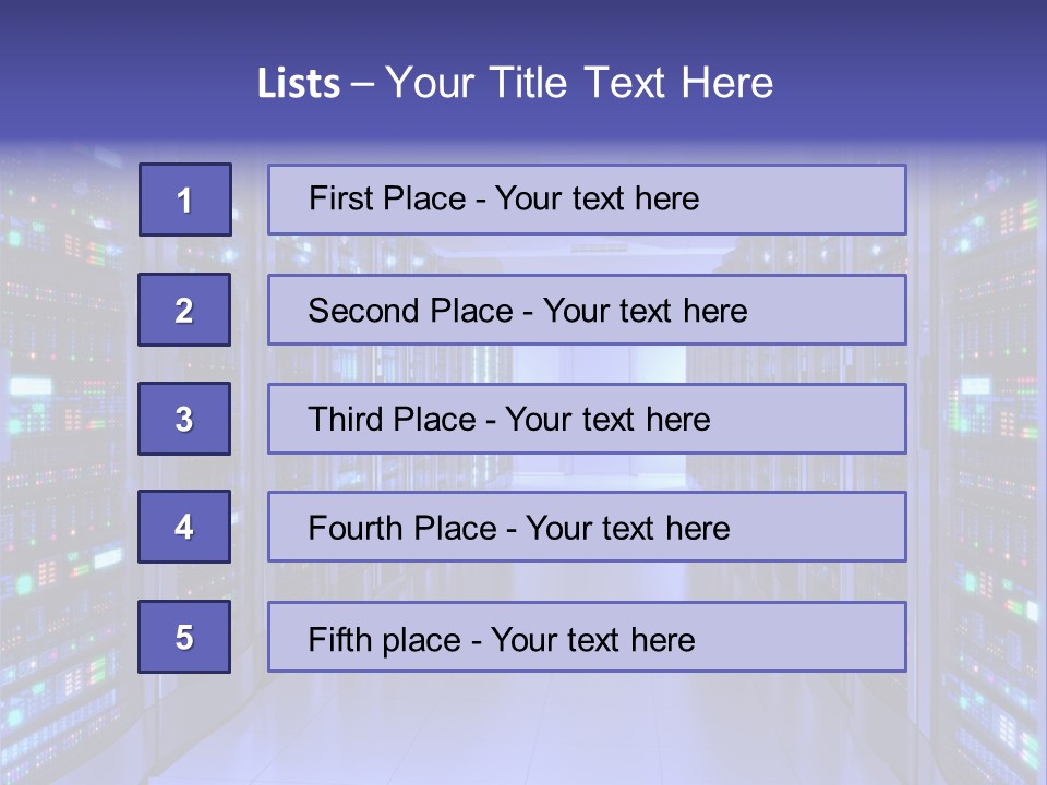 Server Room PowerPoint Template