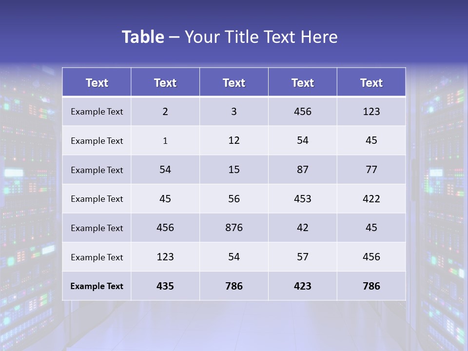Server Room PowerPoint Template
