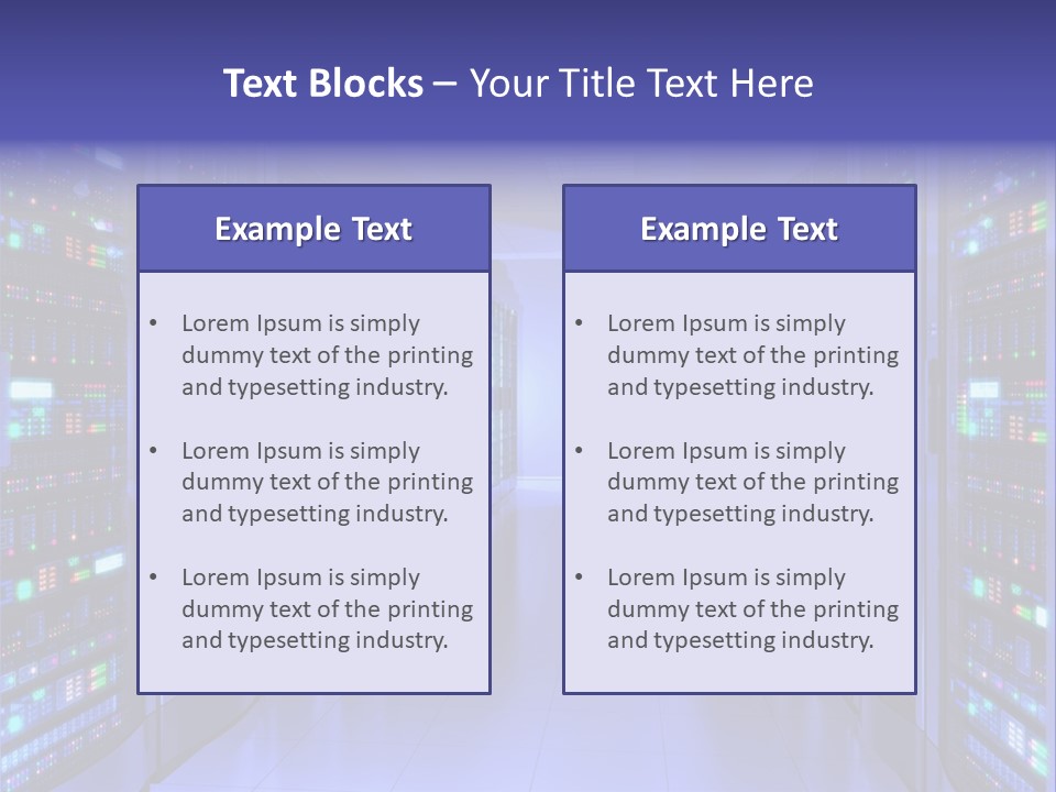 Server Room PowerPoint Template