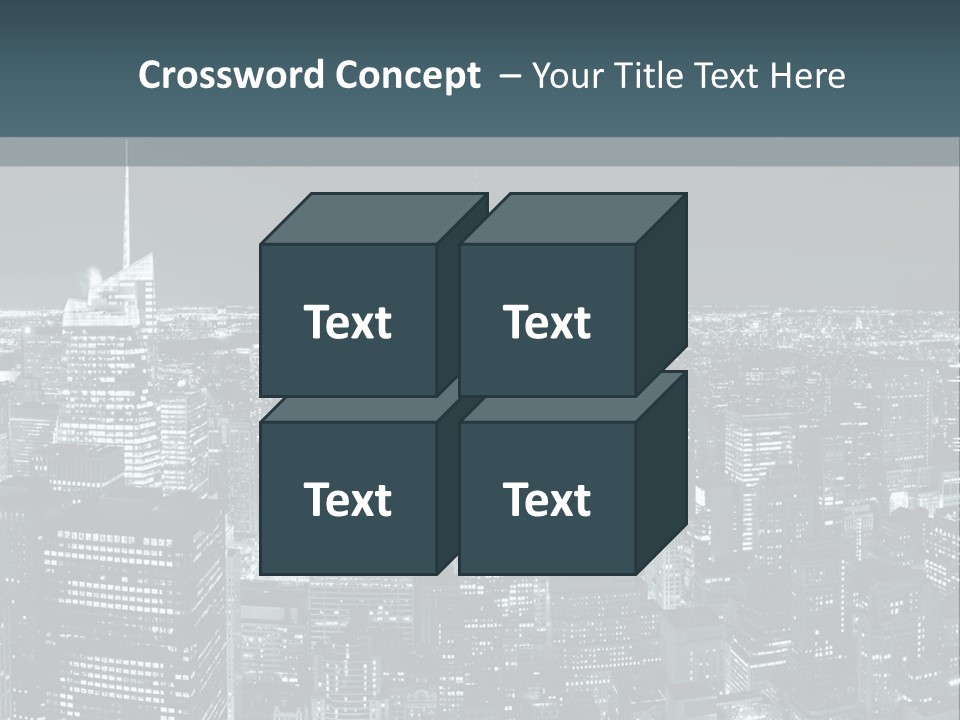 Night New York City PowerPoint Template