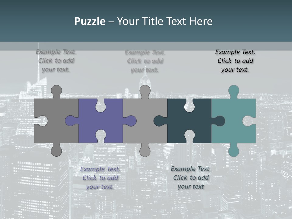 Night New York City PowerPoint Template