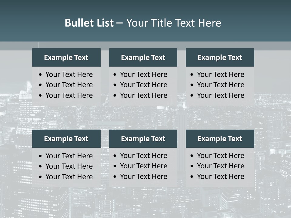 Night New York City PowerPoint Template