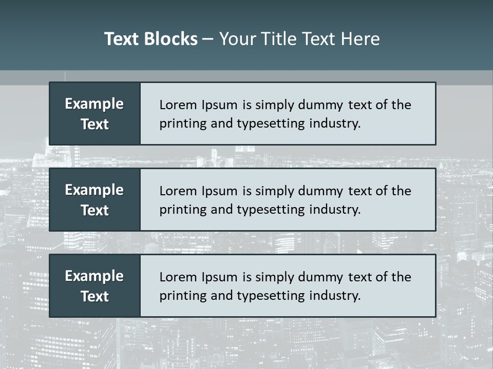 Night New York City PowerPoint Template