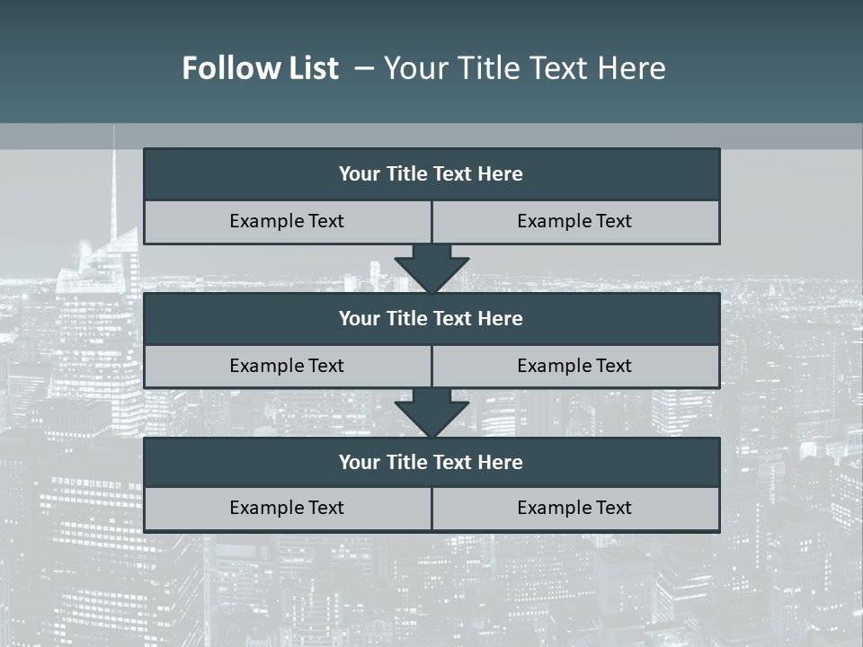 Night New York City PowerPoint Template