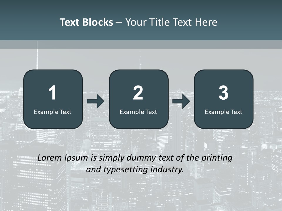 Night New York City PowerPoint Template