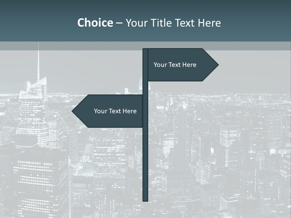 Night New York City PowerPoint Template
