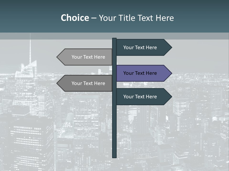 Night New York City PowerPoint Template