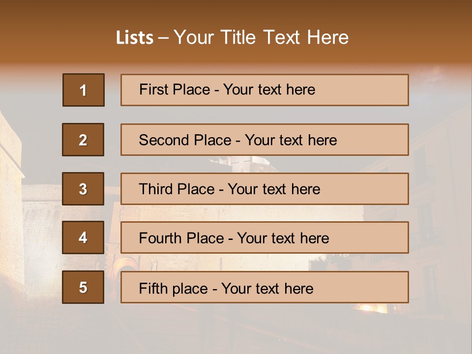 Old Castle PowerPoint Template