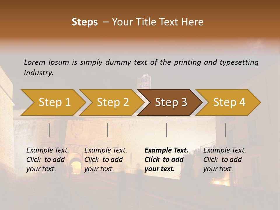 Old Castle PowerPoint Template