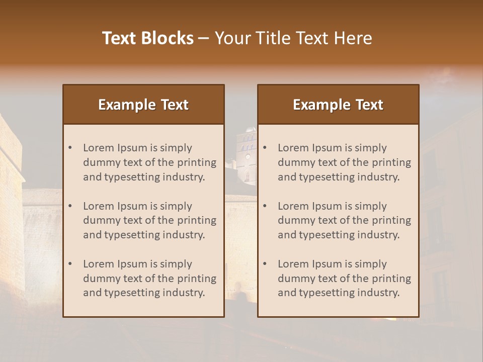 Old Castle PowerPoint Template