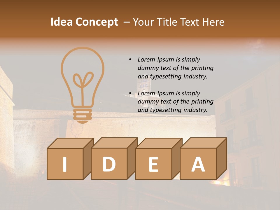 Old Castle PowerPoint Template